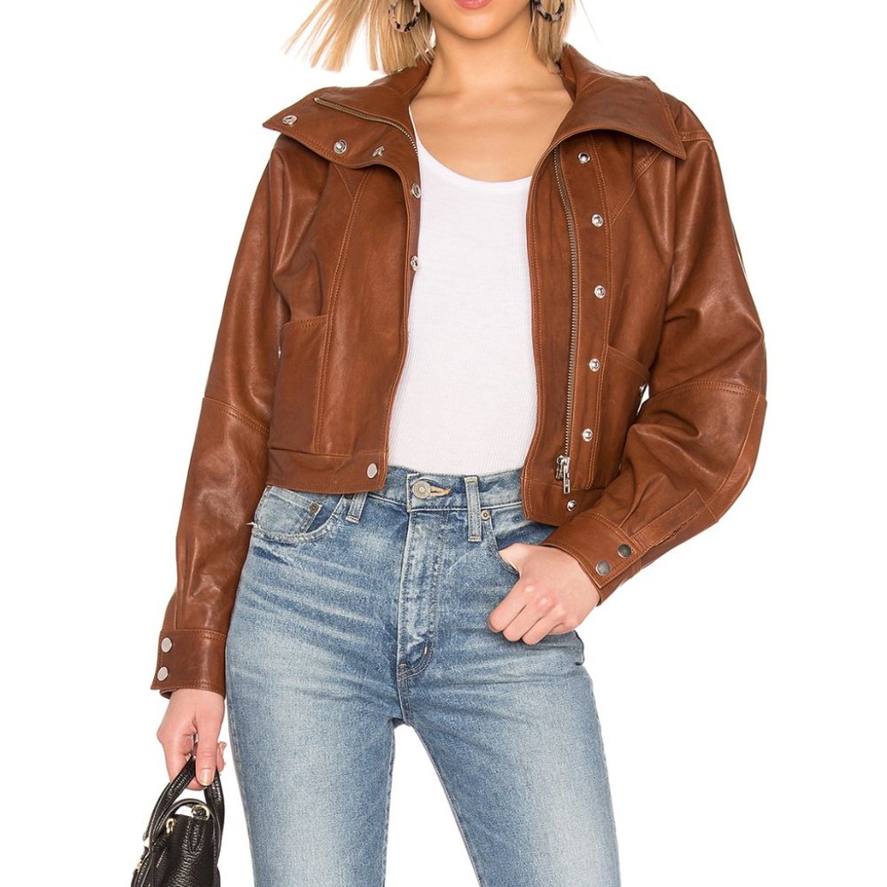 Oversized Leather Jacket